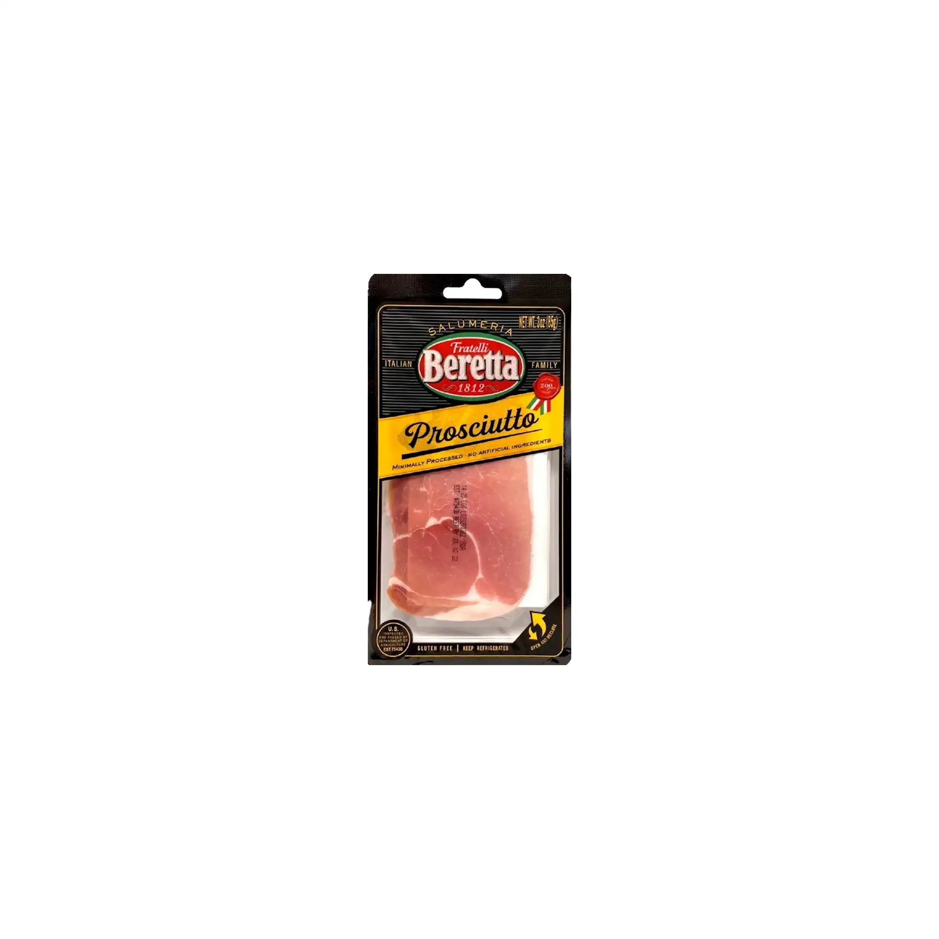 D- PROSCIUTTO PRE-SLICE 12/85GR FRATELLI BERETTA
N90807