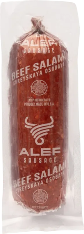 SALAMI BEEF EVREYSKAYA OSOBAYA CHUNK 28/25LB  ALEF N23-EVROS/92067