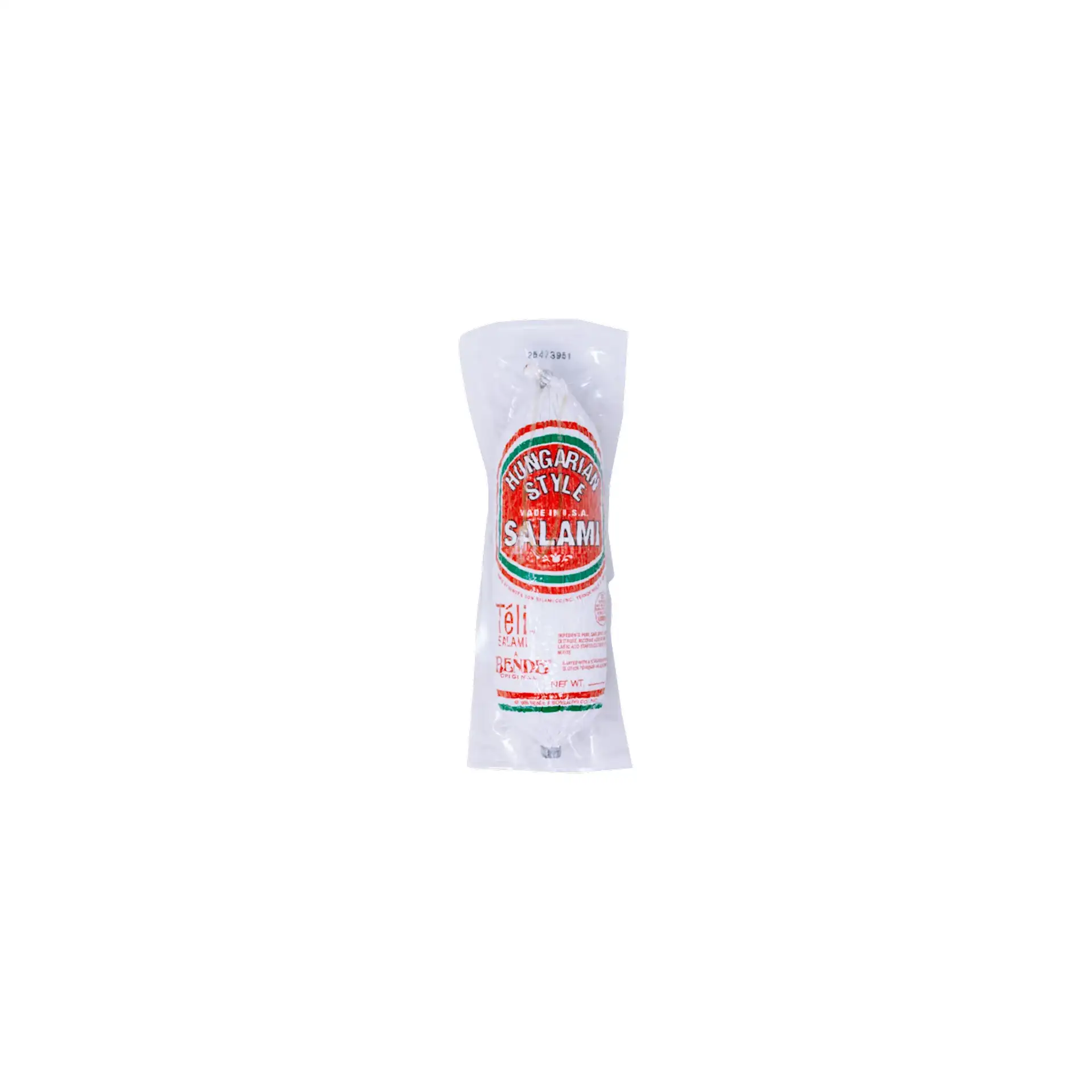 SALAMI TELI SHORT HUNGARIAN STYLE 40/33 LB CHUNK BENDE N1121/91905