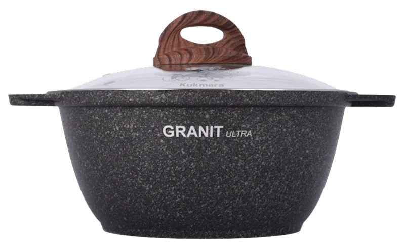 PAN W/GLASS LID GRANIT ULTRA 3/2L KUKMARA KGO22A