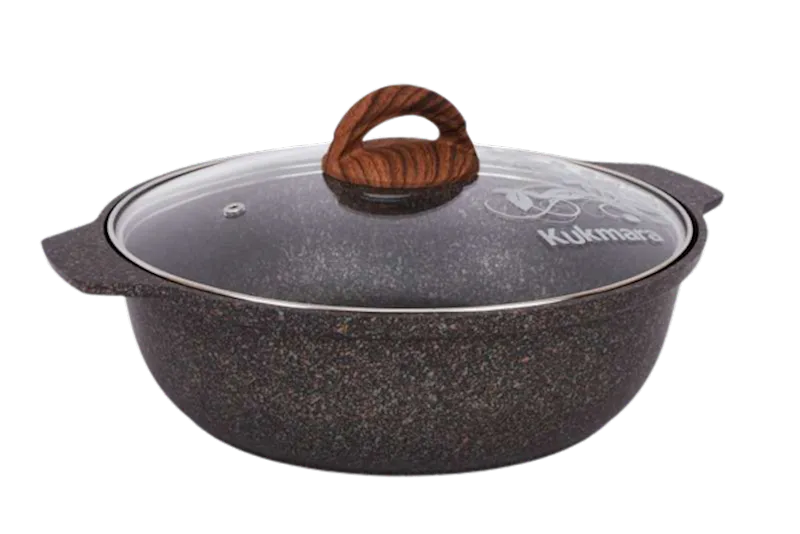 PAN ROASTING W/GLASS LID GRANIT ULTRA 5/3L KUKMARA ZHGO31A