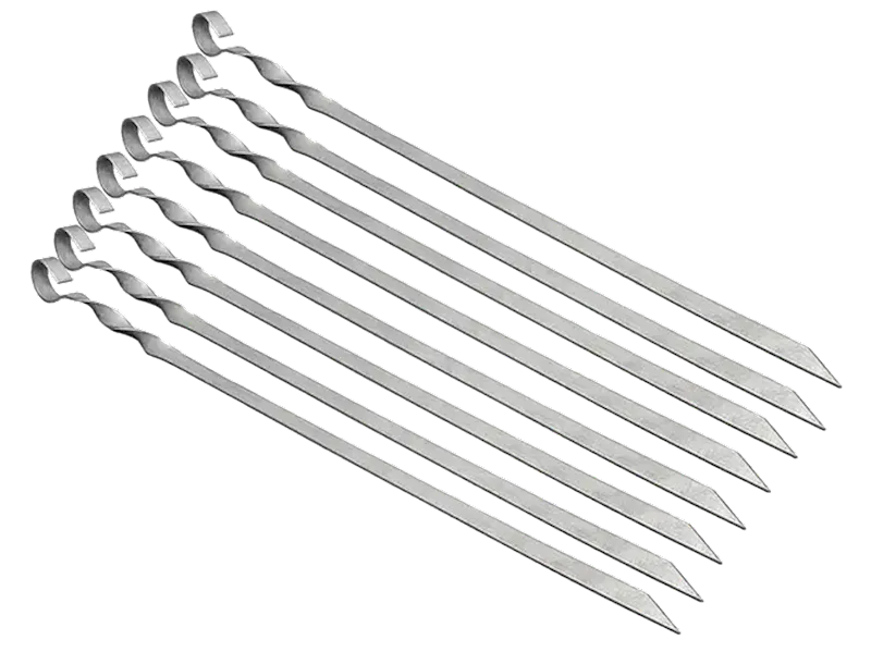 SKEWERS (SHAMPURA) METAL 10PCS 600MMX14MMX1.8MM