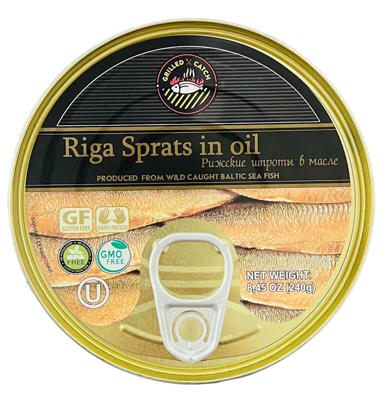 SPRATS RIGA IN OIL E/O 24/240GR BRIVAIS VILNIS
