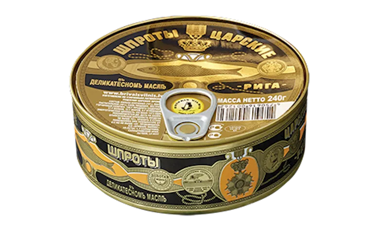 SPRATS TSARSKIE SMOKED BIG IN OIL E/O 24/240GR BRIVAIS VILNIS