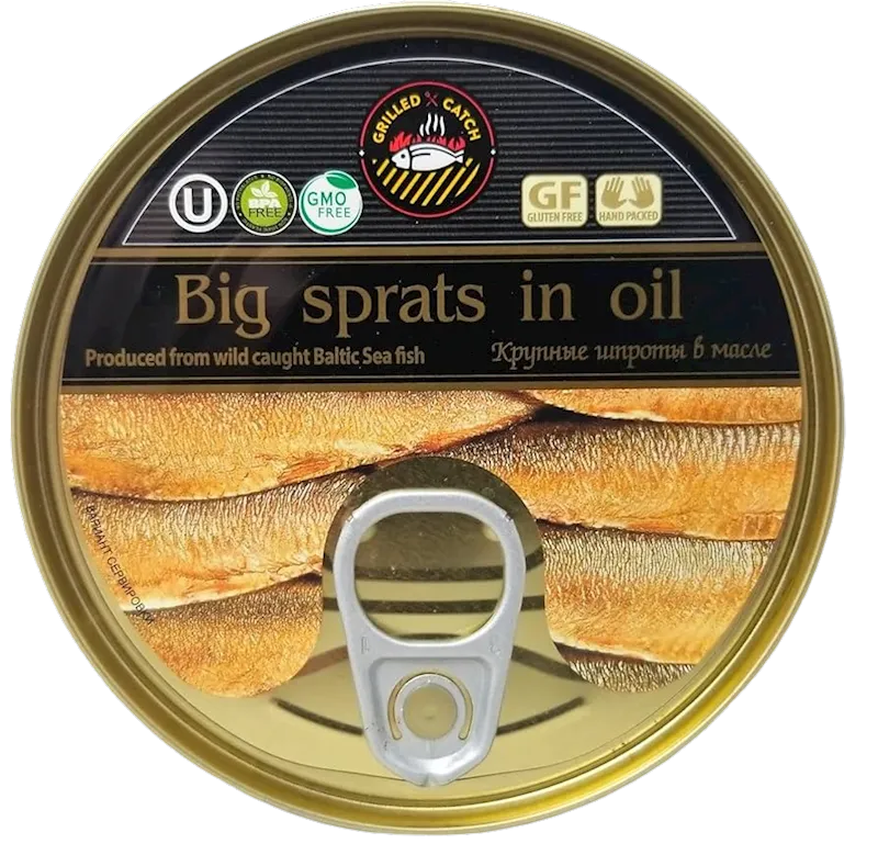 SPRATS BIG SMOKED IN OIL E/O 24/240GR BRIVAIS VILNIS