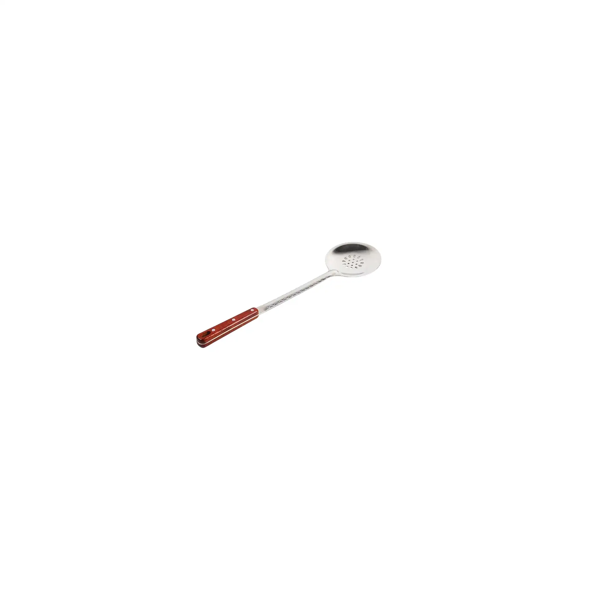 SKIMMER W/WOODEN HANDLE STAINLESS STEEL 47CM BY PC UZBEKISTAN