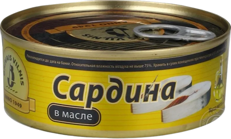 SARDINES IN OIL E/O 24/240GR BRIVAIS VILNIS