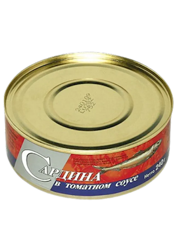 SARDINES IN TOMATO SAUCE E/O 24/240GR BRIVAIS VILNIS