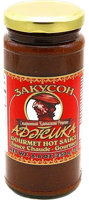 SAUCE ADJIKA GOURMET HOT 12/250GR ZAKUSON