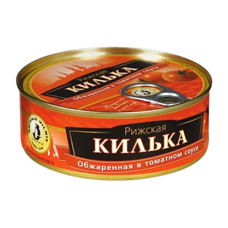 SPRATS (KILKA) IN TOMATO SAUCE E/O 24/240GR BRIVAIS VILNIS