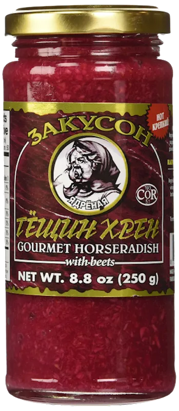 HORSERADISH GOURMET W/BEETS 12/250GR ZAKUSON N GZ18/30521