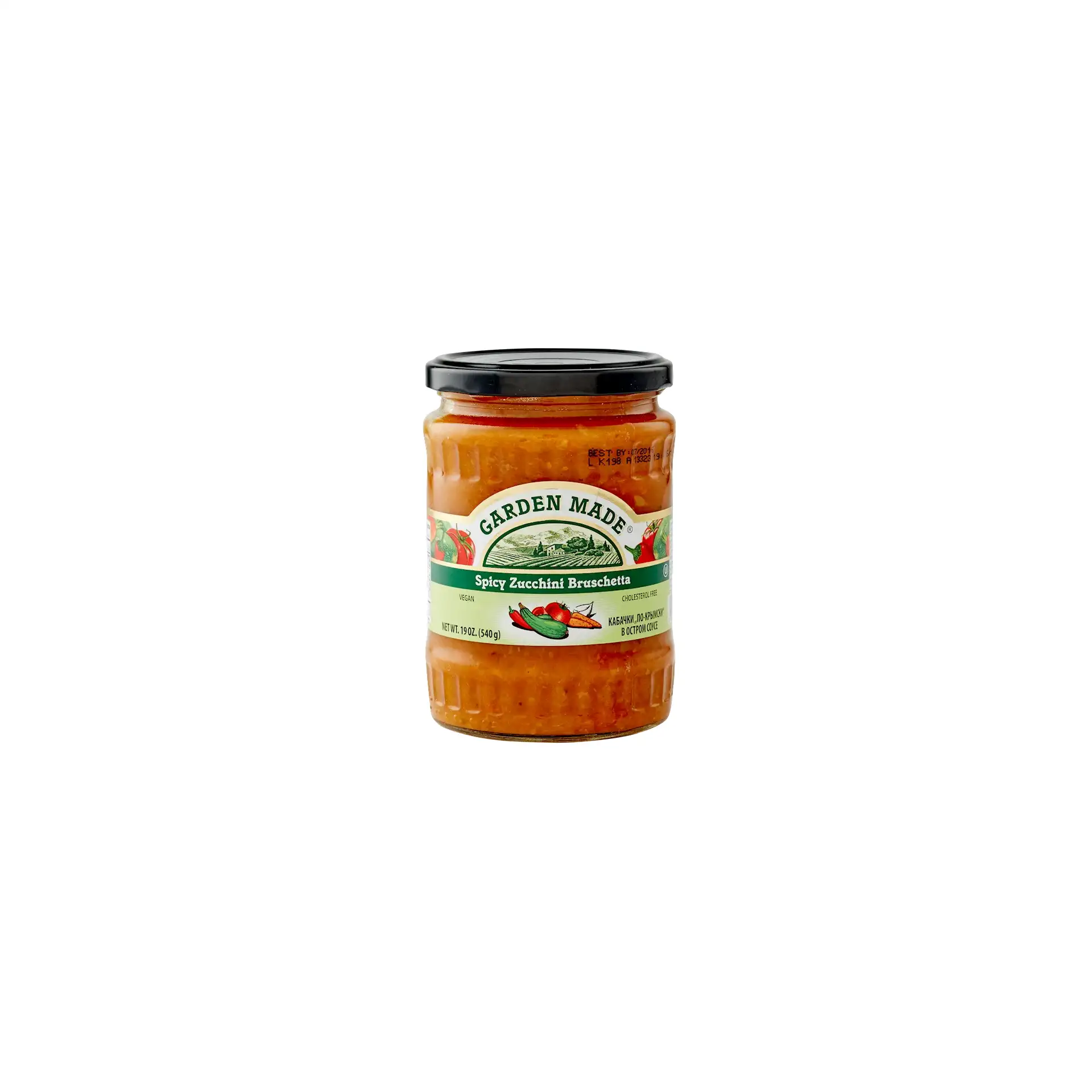 ZUCCHINI SPICY BRUSCHETTA 12/19OZ GARDEN MADE BULGARIA N33147