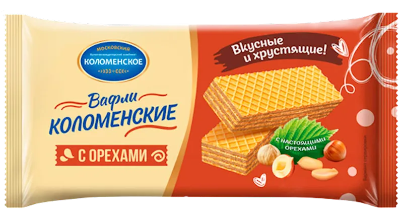 WAFFLES W/NUTS 20/200GR KOLOMENSKOE 1732/2053/1730