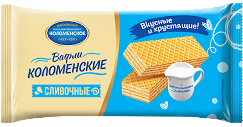 WAFFLES KOLOMENSKOE WITH CREAM FLAVOR 20/200GR RUSSIA N1196/2004/1692