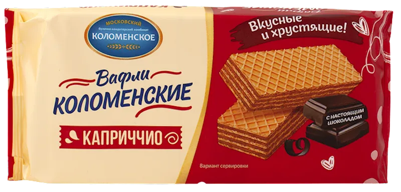 WAFFLES KOLOMENSKOE CAPRICCIO WITH DARK CHOCOLATE 20/200GR RUSSIA N2218/1193/2026/1693