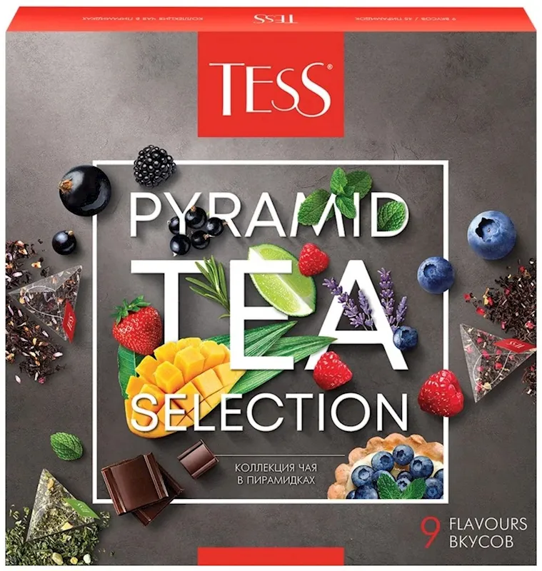 D- TEA ASSORTED PYRAMIDS COLLECTION 11/81GR(45X1.8GR) TESS 1662-11-1