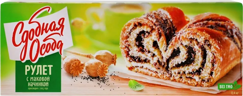 ROLL POPPY SEED /MAKOWIECZ 6/400GR CHEREMUSHKI N31278/N26 4601787005422