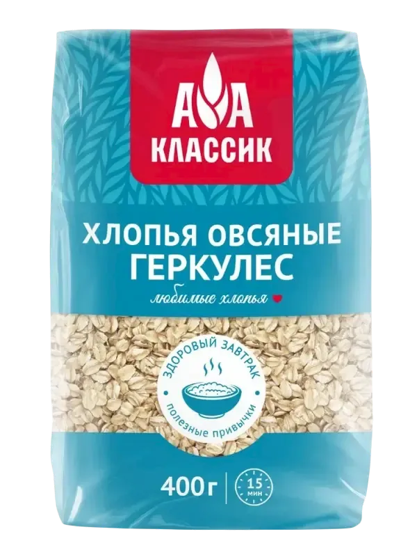 OAT FLAKES HERCULES 12/400GR AGRO-ALLIANCE