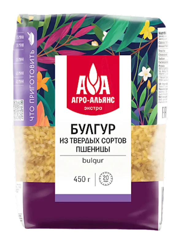 BULGUR 8/450GR AGRO-ALLIANCE EXTRA