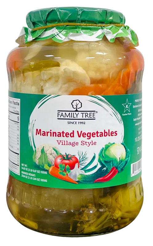 D- VEGETABLES MARINATED VILLAGE STYLE 6/1.5L FAMILY TREE N9886