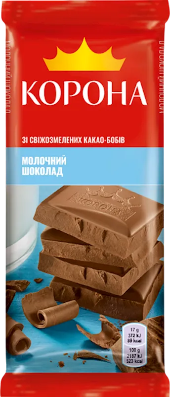 D- CHOCOLATE BAR MILK 25/85GR KORONA UKRAINE N4260162