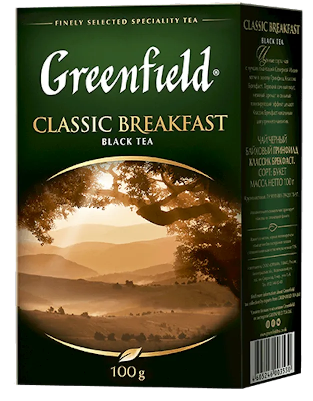 TEA BLACK CLASSIC BREAKFAST 14/100GR GREENFIELD 0353-14