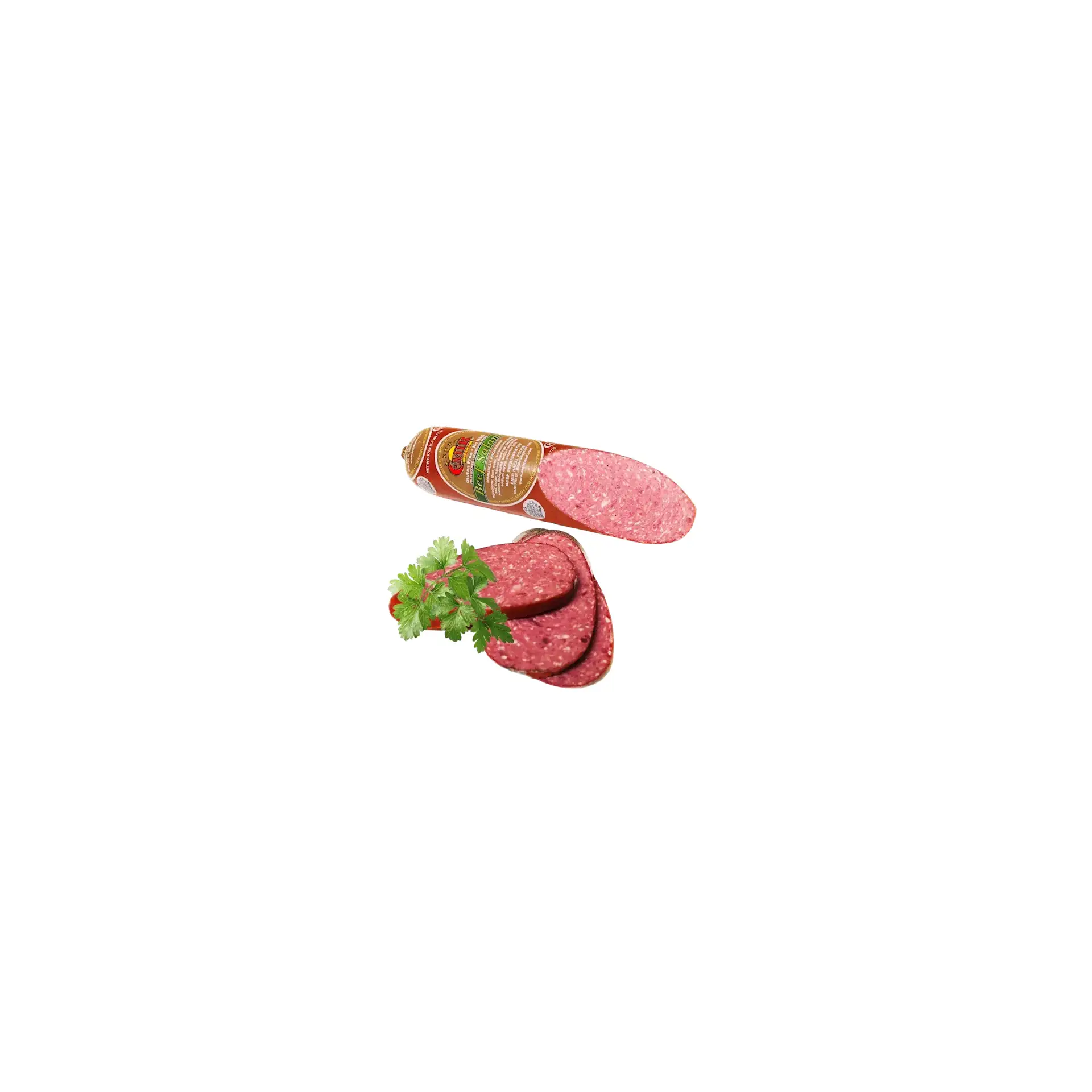 BEEF SALAMI CHUNK (SHORT) 12/1LB EMIR HALAL BY LB N9761