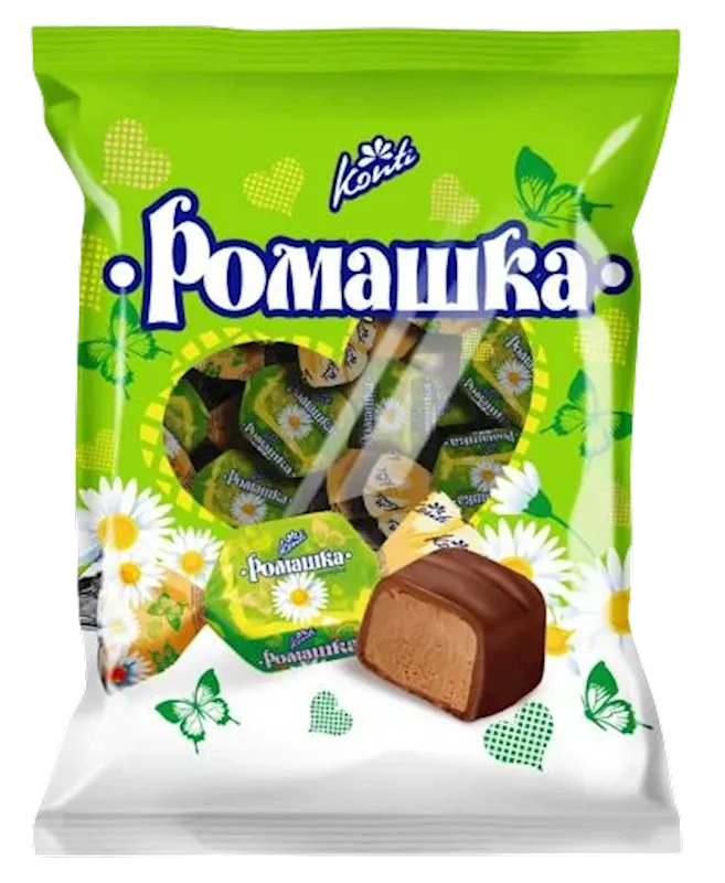 CANDIES PACKED CHOCOLATE ROMASHKA 27/200GR KONTI UKRAINE N8137