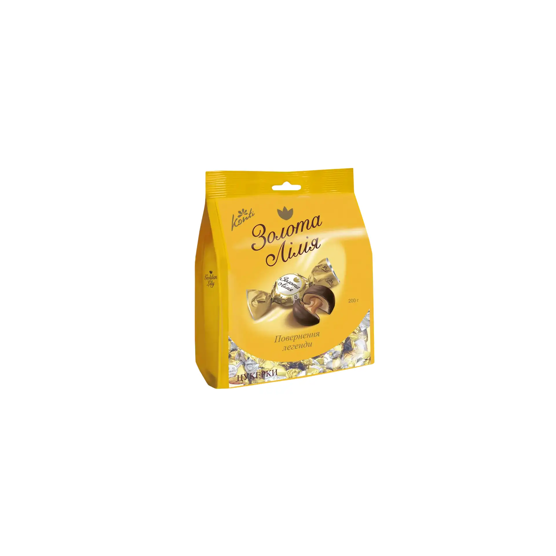 CANDIES PACKED CHOCOLATE GOLDEN LILY 12/200GR KONTI UKRAINE N4887