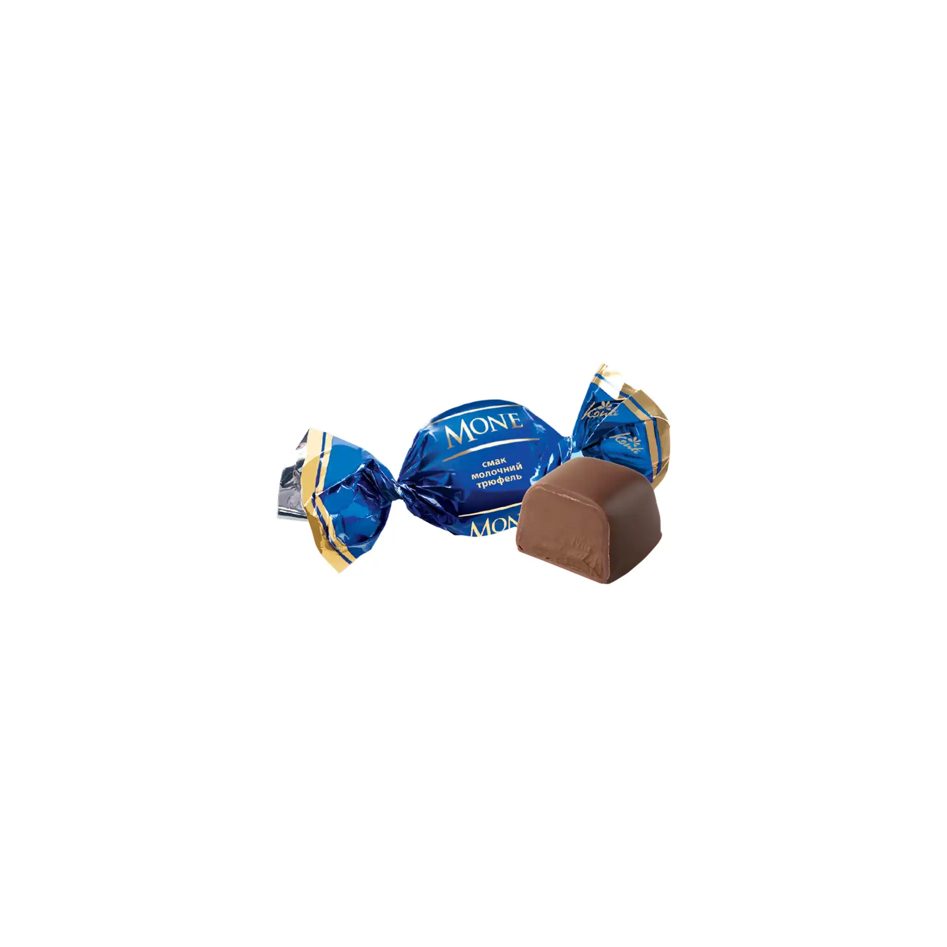 CANDIES PACKED CHOCOLATE W/MILK TRUFFLE FLAVOR MONE 1/15.4LB KONTI UKRAINE N7345 (7/1000GR)