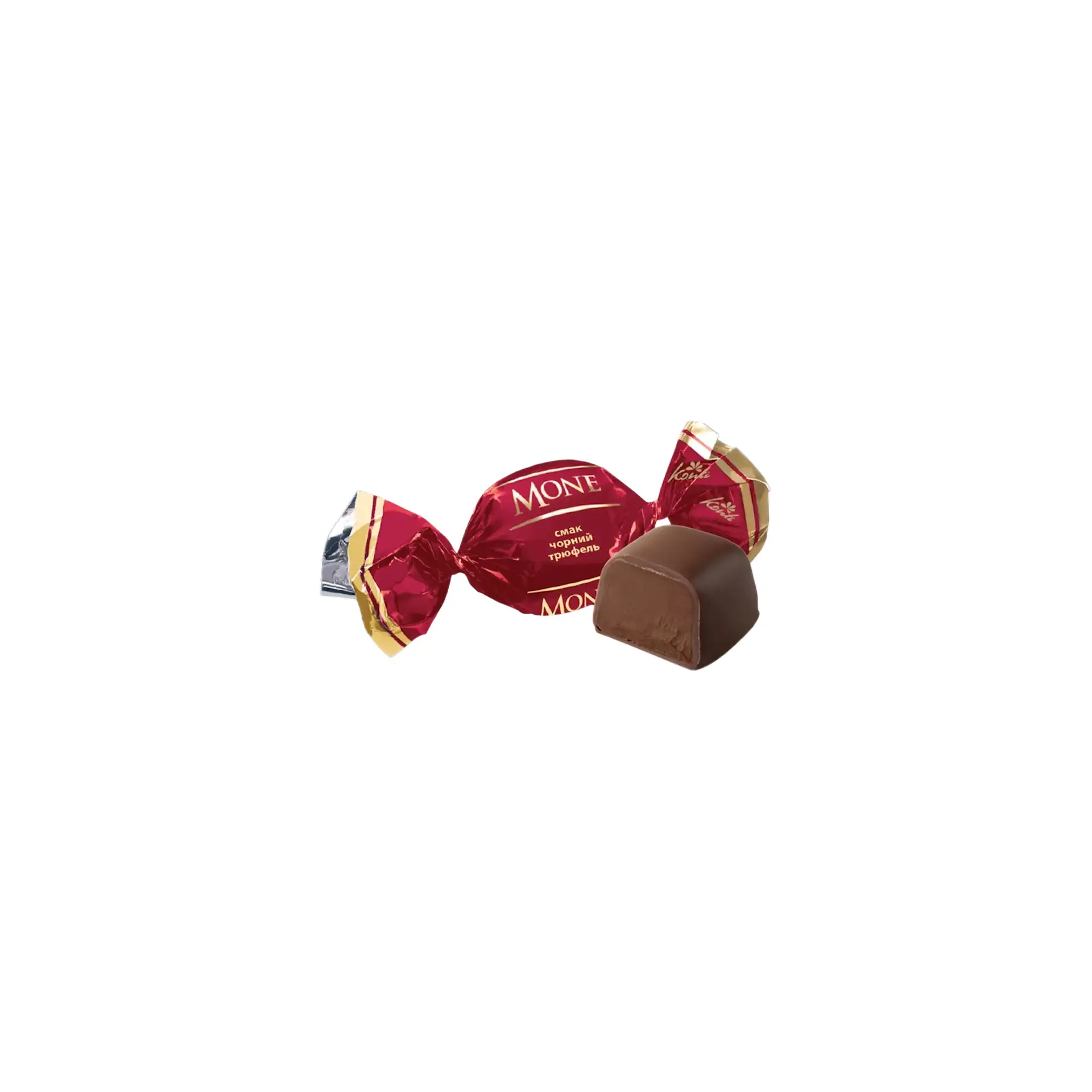 CANDIES PACKED CHOCOLATE W/BLACK TRUFFLE FLAVOR MONE 1/15.4LB KONTI UKRAINE N7338 (7/1000GR)