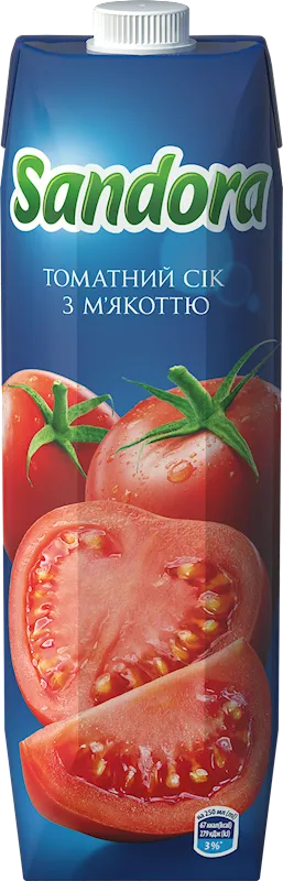 JUICE TOMATO W/PULP 10/0.95L SANDORA