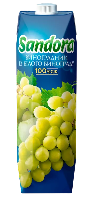 JUICE WHITE GRAPE 100% 10/0.95L SANDORA
