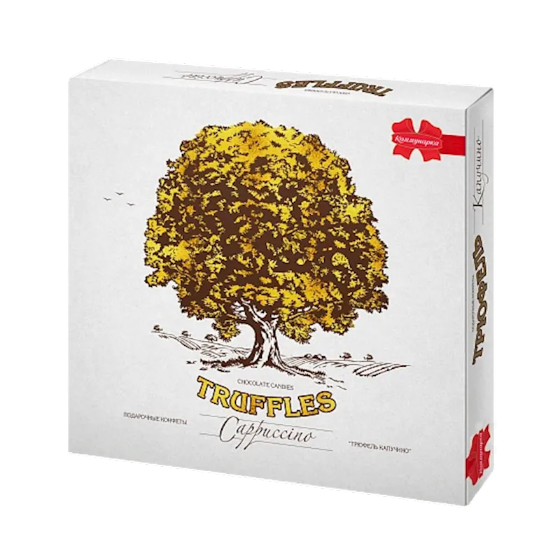 CANDIES BOXED CHOCOLATE TRUFFLES CAPPUCCINO 5/360GR KOMMUNARKA N225