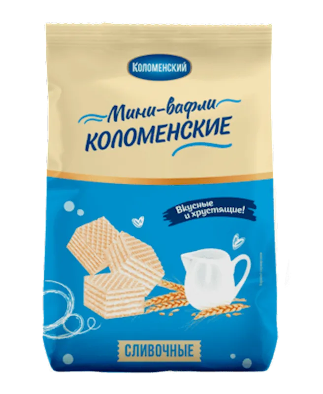 WAFFLES MINI CREAMY 12/200GR KOLOMENSKOE N92013/92049