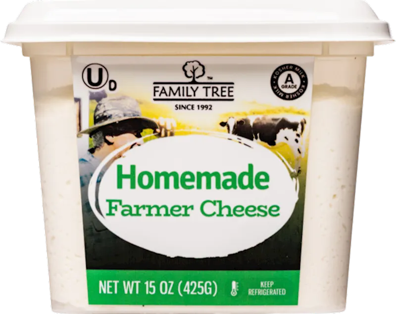 FARMER CHEESE HOMEMADE 12/425GR KOSHER FAMILY TREE