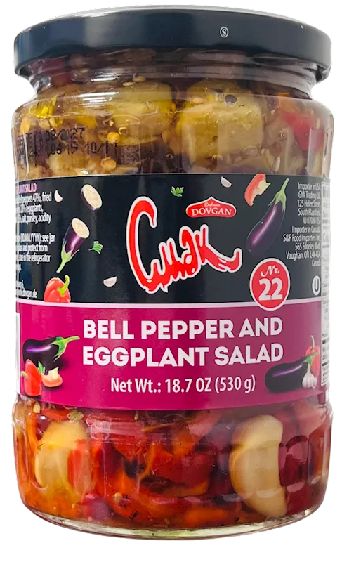 BELL PEPPER&EGGPLANT SALAD 12/530GR CMAK DOVGAN BULGARIA NUS33080530