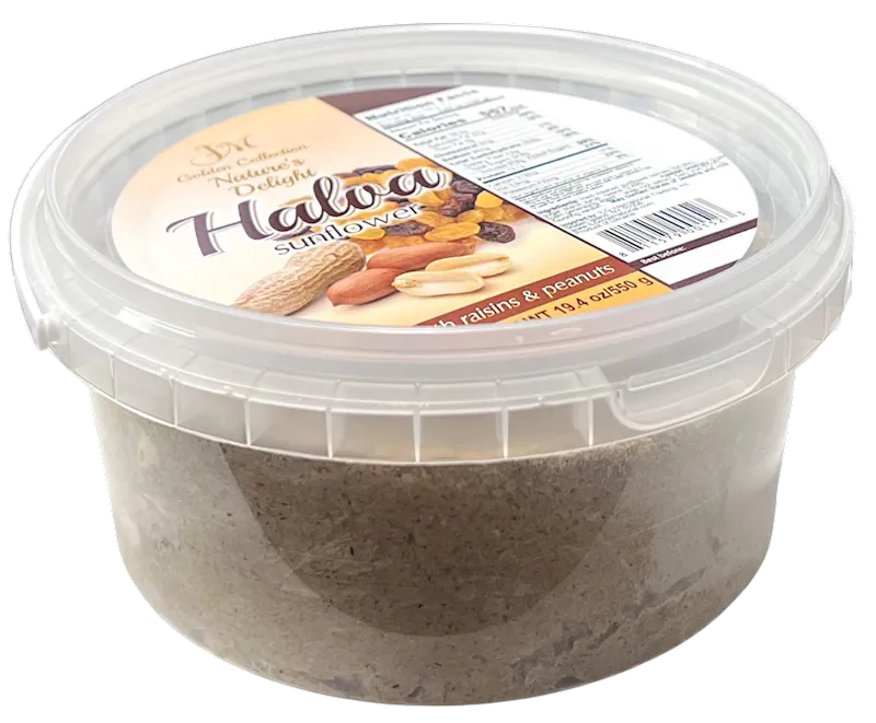 HALVA SUNFLOWER W/RAISINS&PEANUTS 8/550GR GOLDEN COLLECTION UKRAINE