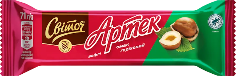 WAFFLES W/NUTS FLAVOR 45/71GR ARTEK SVITOCH