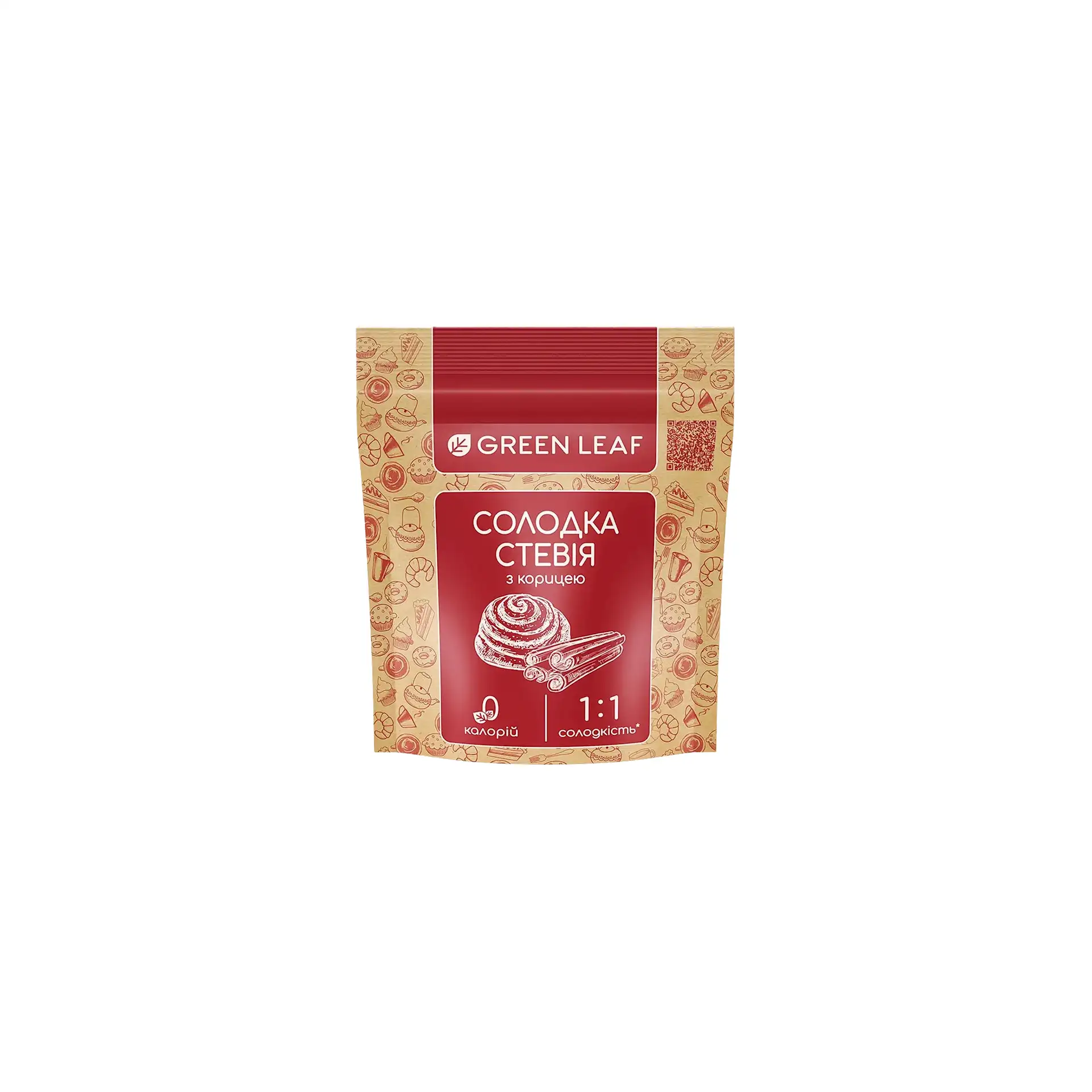 STEVIA SWEETENER W/CINNAMON 1:1 12/100GR GREEN LEAF UKRAINE