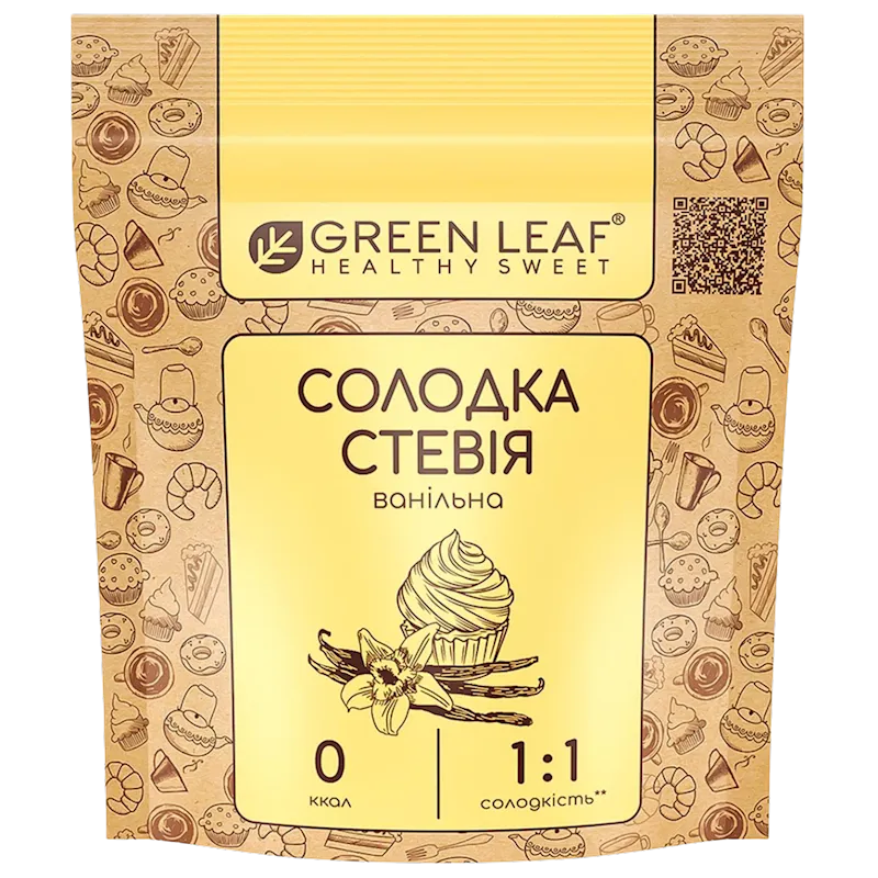 D- STEVIA SWEETENER W/VANILLA FLAVOR 1:1 12/100GR GREEN LEAF UKRAINE