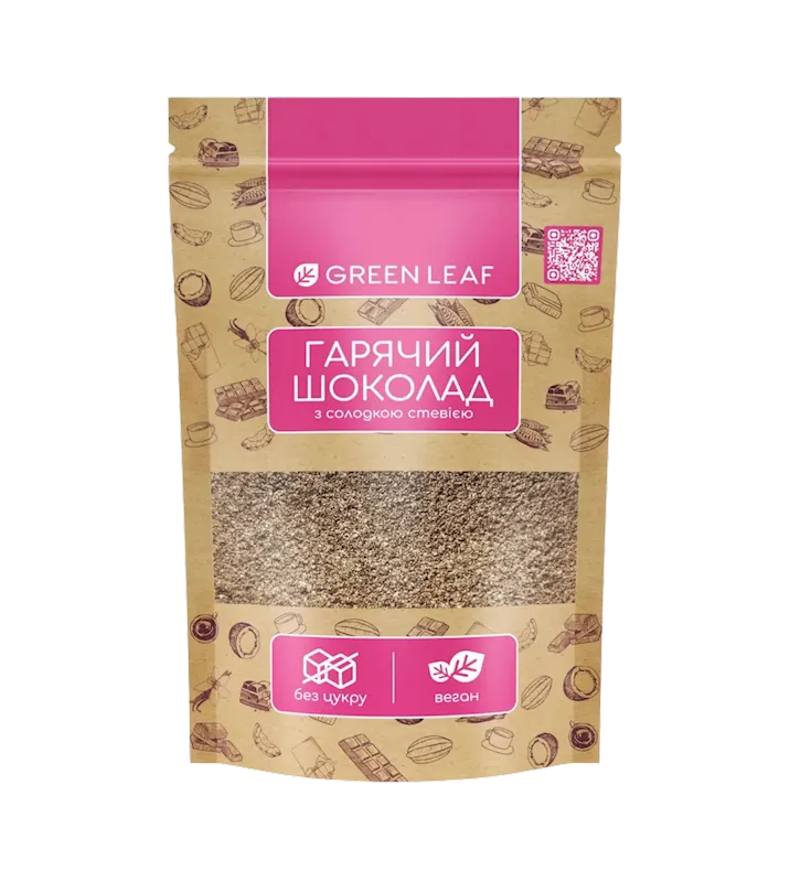 D- HOT CHOCOLATE W/STEVIA 12/200GR GREEN LEAF UKRAINE