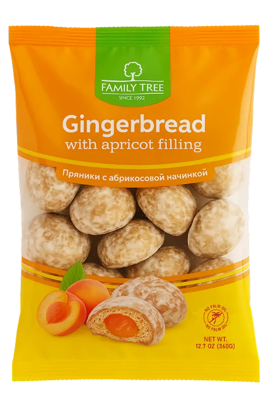 GINGERBREAD W/APRICOT FILLING 10/360GR FAMILY TREE N19