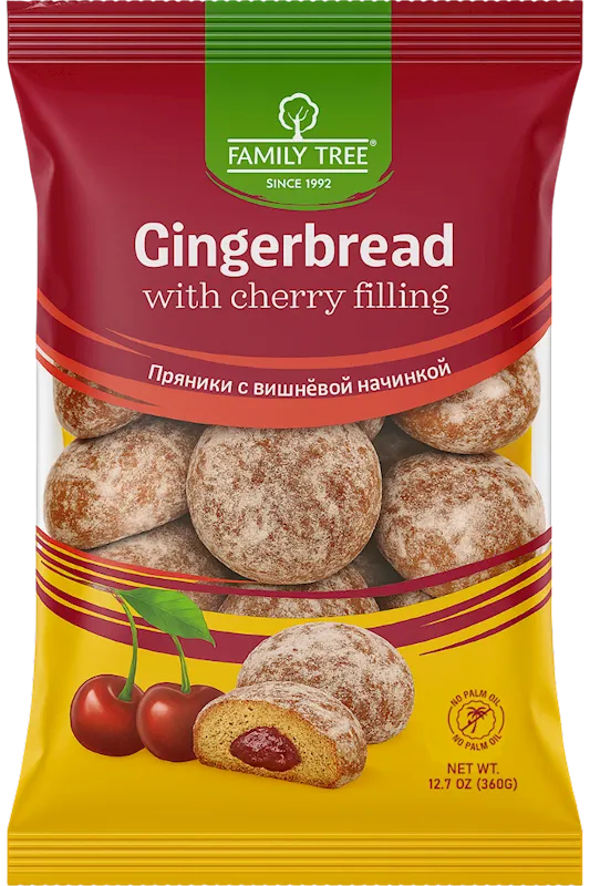 GINGERBREAD W/CHERRY FILLING 10/360GR FAMILY TREE N20