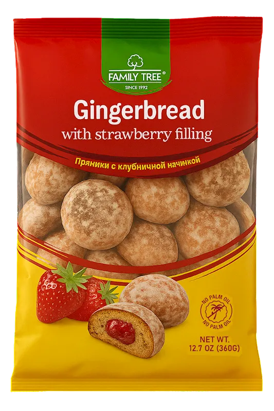 GINGERBREAD W/STRAWBERRY FILLING 10/360GR FAMILY TREE N21