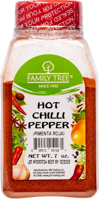 CHILI POWDER XTRA HOT 12/7OZ FAMILY TREE