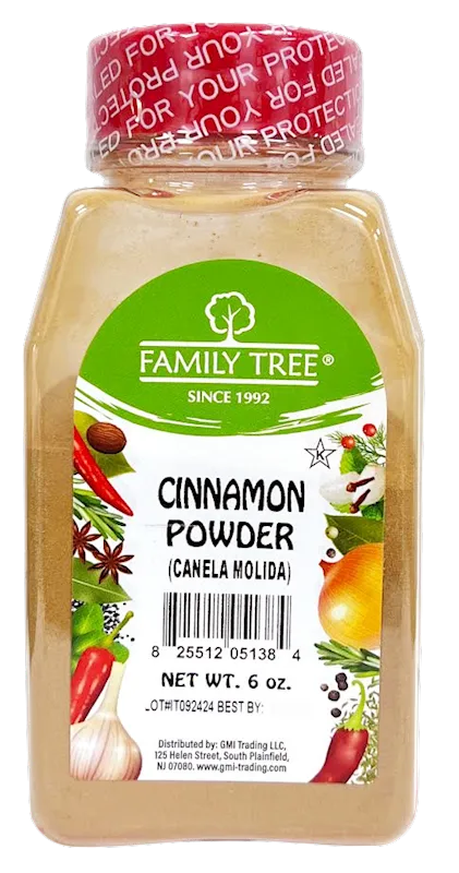 CINNAMON POWDER 12/6OZ FAMILY TREE