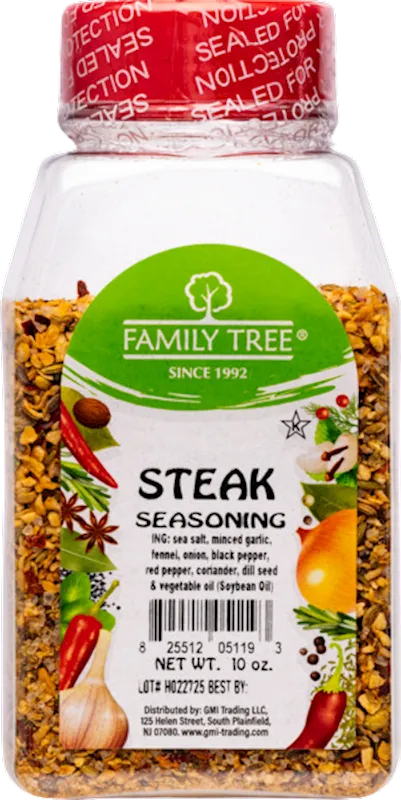 SEASONING FOR STEAK 12/10OZ FAMILY TREE