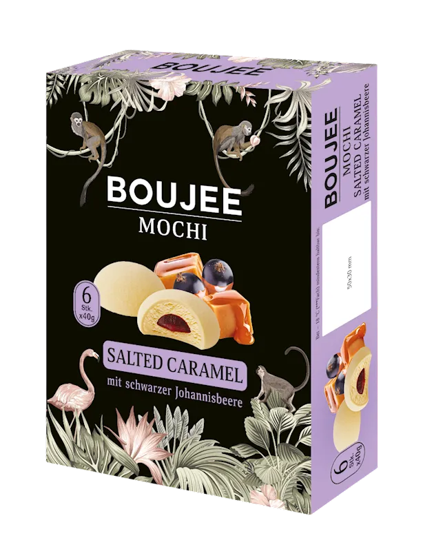 MOCHI W/BLACKCURRANT&SALTED CARAMEL 6(6X40GR) BOUJEE DOVGAN NUS92850240