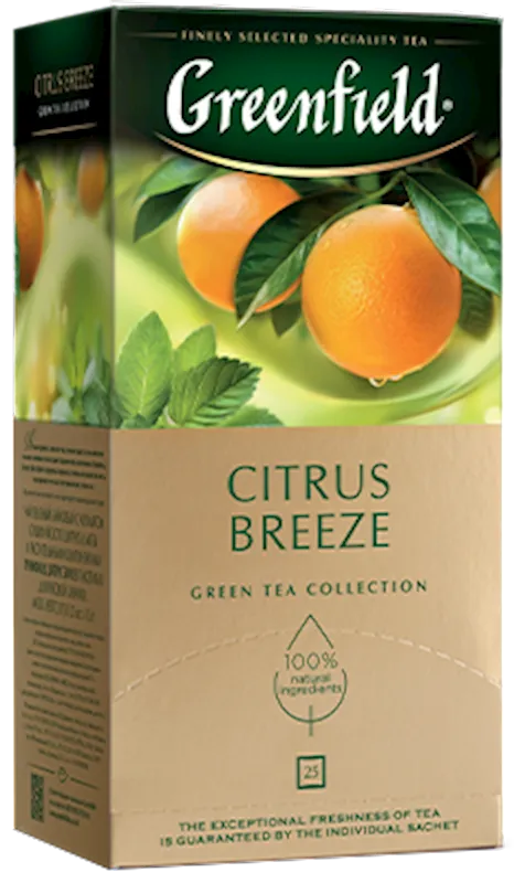 TEA GREEN CITRUS BREEZE 10/(25X1.5GR) GREENFIELD N1957-10